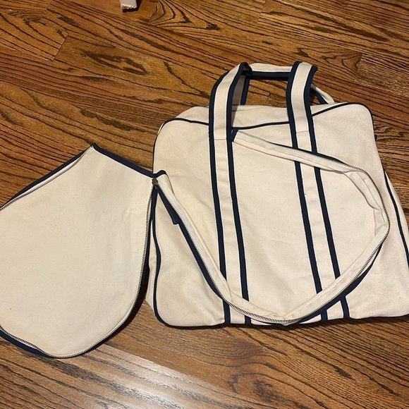 Parker Thatch Beige Canvas Tote Bag (Tennis) - Picture 8 of 9